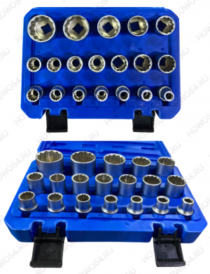 Набор головок 19ps (8-32mm) 542134