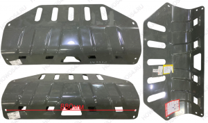 Защита радиатора нижняя HOWO T5G/SITRAK C7H ХОВО Т5Г/СИТРАК 549390 WG9925939390