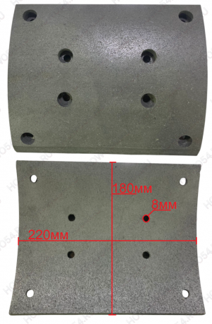 Накладка тормозная задняя (8 отверстий BENZ/MAN) Креатек CK6141 659 423 3610