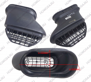 Патрубок воздухозаборника (пластик) HOWO T5G ХОВО Т5Г 542154 WG9725192154