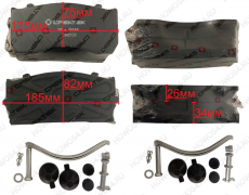 Колодка тормозная передняя (4шт комплект,с доп деталями) MAN Креатек CK6133 81.50820.6054