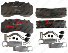 Колодка тормозная передняя (4шт комплект,с доп деталями) SCANIA Креатек CK6131 1390428