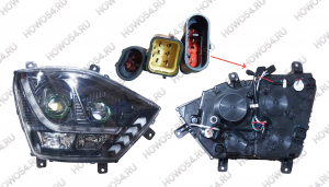 Фара передняя правая SINOTRUK NJ17 LED 547226 WG9525720026
