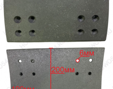 Накладка тормозная задняя (16 отверстий FAW AOV J5P) Креатек CK9254 3502407-Q805A