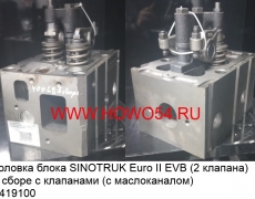 Головка блока SINOTRUK Euro II EVB (2 клапана) в сборе с клапанами (с маслоканалом) (5419100)	61560040068