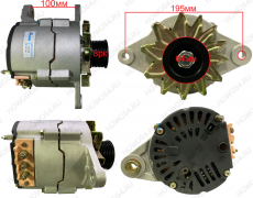 Генератор (8PK) 70A CUMMINS M11/QSM11 547430 4974301X