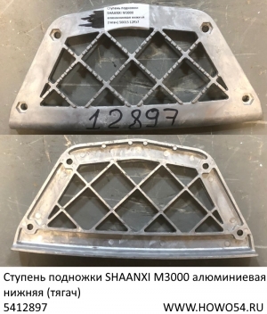 Ступень подножки SHAANXI M3000 алюминиевая нижняя (тягач) (5412897) DZ22408450015