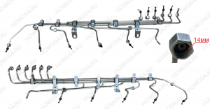 Tрубки ТНВД (на форсунки) WP12 4кл.(комплект) Креатек CK3528 612630080181