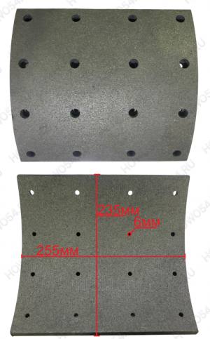 Накладка тормозная задняя (16 отверстий SCANIA) Креатек CK6128 1535250