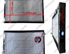 Радиатор охлаждения SHAANXI X3000 WP12/WP13 (750*1180мм) 5432003 DZ97259532003