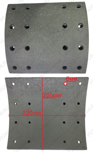 Накладка тормозная задняя FAWJ6 Креатек CK3778 3502406-A6E/A