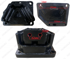 Подушка двигателя SHAANXI M3000 передняя правая (нов модель) Креатек CK4619 DZ95259590168