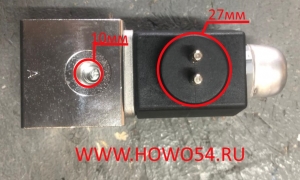 Клапан пневм.электромагн SHAANXI/HOWO (2 контакта) Креатек CK8233 WG9719710004