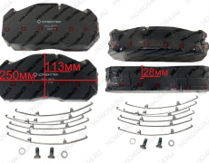 Колодка тормозная передняя (4шт комплект,с доп деталями) MAN Креатек CK6134 81.50820.5006