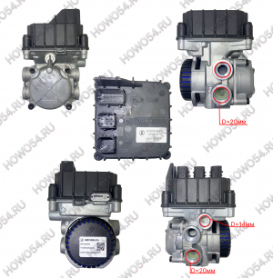 Модуль EBS3 (WABCO) передней оси SHACMAN SHAANXI X6000 ШАКМАН ШАНКСИ Х6000 540406 DZ9X189360406