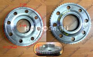 Шестерня бортового редуктора солнечная (Z56/Z46) MCP16 5,26 5424593 712W35114-0174