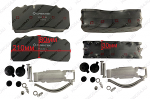 Колодка тормозная передняя (4шт комплект,с доп деталями) MAN Креатек CK6132 81.50820.6008