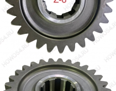 Шестерня ведущая SINOTRUK HC16 среднего моста Z=28 Креатек CK5268 JM9014320136