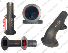 Коллектор выпускной WP12 (боковая часть) SHACMAN SHAANXI X3000 ШАКМАН ШАНКСИ Х3000 11234 612630110022