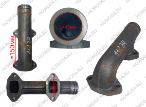 Коллектор выпускной WP12 (боковая часть) SHACMAN SHAANXI X3000 ШАКМАН ШАНКСИ Х3000 11234 612630110022