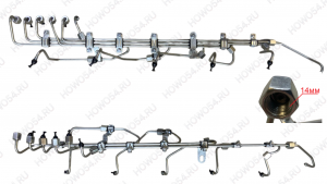 Трубки ТНВД (на форсунки) Евро2/WP10 (комплект) Креатек CK2671 1003175777