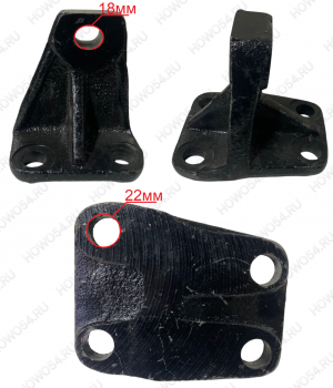 Кронштейн двигателя SHAANXI F2000 ШАНКСИ ШАКМАН левый 549043 DZ93259590043