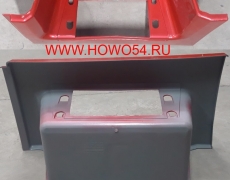 Подножка правая (тягач) пластик HOWO 2010 КРАСНЫЙ (5404149/5405657) WG1642240112