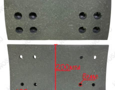 Накладка тормозная задняя (16 отверстий FAW AOV J5P) Креатек CK9255 3502408-Q805A