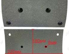 Накладка тормозная задняя (8 отверстий 485 мост,QINGDAO FAW) Креатек CK9251 W3502407D01A
