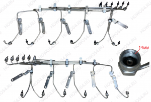 Трубки ТНВД (на форсунки) WP10 EGR (комплект) Креатек CK9821 612600081310