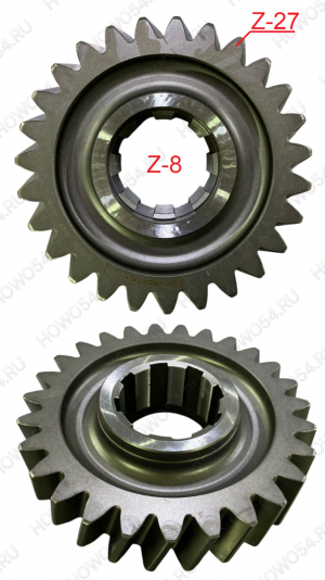 Шестерня ведомая SINOTRUK HC16 среднего моста Z=27 Креатек CK8632 199114320001