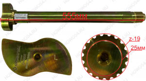 Кулак тормозной задний левый  Z=19 555мм HOWO/SHAANXI F2000 Креатек CK8805 DZ9112340056