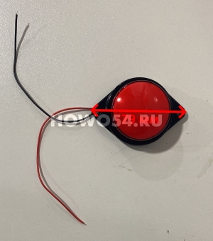 Фонарь габаритный красный ZK-999 круглый ZK-056 ZK-999 RED